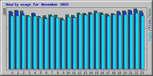 Hourly usage for November 2022