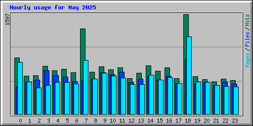 Hourly usage for May 2025